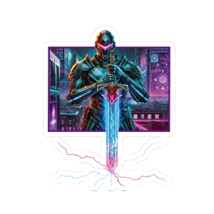 Cyber Knight Sticker