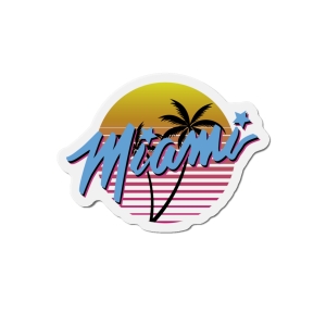 Miami Retro Vibes Magnet