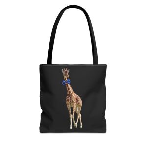 Giraffe Bow Tie Tote Bag