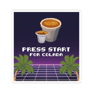 Press Start for Colada Sticker