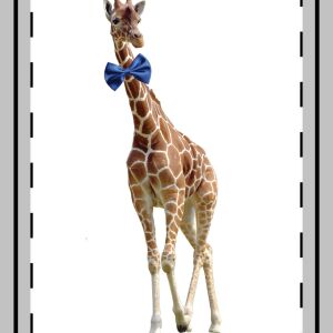 Giraffe Bow Tie Magnet