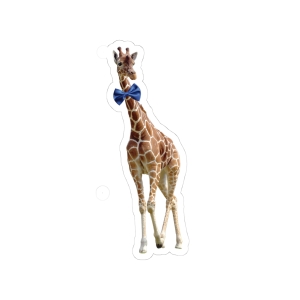 Giraffe Bow Tie Sticker