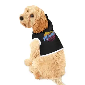 Miami Retro Vibes Pet Hoodie