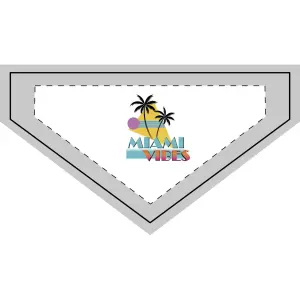 Miami Vibes Clip-on Pet Bandana